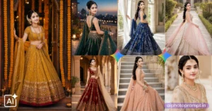 Luxury Lehenga AI Photo Prompt for Girls, Copy Paste Ready